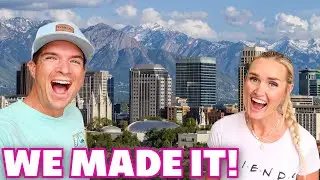 ✈️ WE MADE IT TO UTAH!! FLYING ACROSS THE COUNTRY TO VISIT FAMILY 🧳 FLYING ON AN AIRPLANE TO UTAH 🏔️