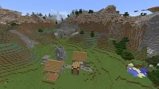 Minecraft Seed 1.8.4 Cool NPC Village Spawn, Forest, Taiga Extreme hills