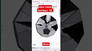 Football ⚽ #design #solidworks #3dmodel #engineering #3d #newconcepts #shorts #education #vscad