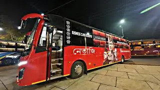Kolkata To Siliguri BharatBenz BS6 Sleeper Bus Journey with SNR Paribahan | BharatBenz Sleeper Bus 