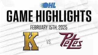 OHL Highlights: Kingston Frontenacs @ Peterborough Petes Feb. 15, 2025