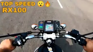 YAMAHA RX100 TOP SPEED 🔥 ||RX MOTO||