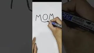 Beautiful Drawing From MOM for kids | Easy MoM Drawing | Let's Draw#art #drawing #viralvideo #video