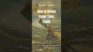 How to Defeat Stone Talus Easily #zelda #totk