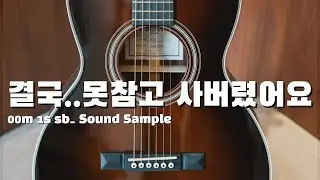[사샘] 꾸준히 팔리는 이유? 들어보면 알게 됩니다. (비싼 기타의 대안)  Sound Sample Sigma guitar '00M 1S SB''