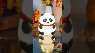 Cute Panda Led Lamp. #soft #ledlights #panda #lamp #decor #homedecor #song #unboxing #music #cute