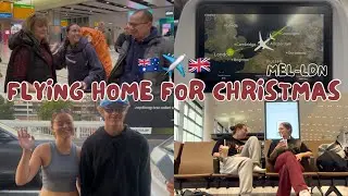 FLYING HOME FOR CHRISTMAS VLOG!!//POPPY&LEXIE