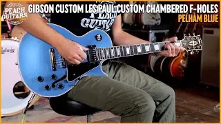 Gibson Custom Les Paul Custom Chambered F-Holes | Pelham Blue