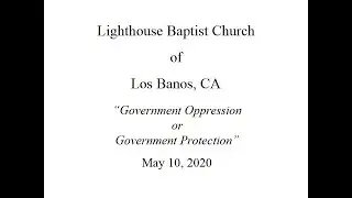 Government Oppression or Government Protection?
