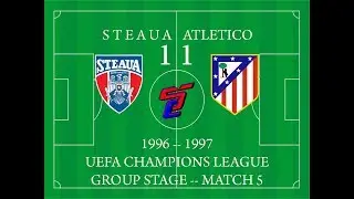 Steaua 1-1 Atletico Madrid (1996/1997 UCL R1)