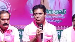 Live: BRS Working President KTR addressing the media at Hanamkonda