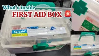 Very Informative video for Medicos Student |What's inside the FIRST AID BOX| 🩹🤕