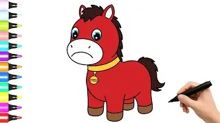 Como Dibujar El Caballo chino llorando (chinese crying horse)