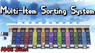 Minecraft Multi-Item Sorting System [NO Slot Reservation] [100% Silent]