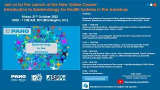 Introduction to Epidemiology for Health Systems in The Americas Launch