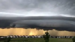 A thunderstorm just went over #FortSask last night.  #thunderstorm #ABStorm #timelapse