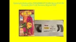 Barney El Es Mi Herano, Ella Es Mi Hermana Impossibly RARE Mexician VHS Opening & Closing