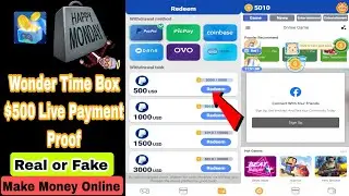 $500 Wonder Time Box Live Payment Received Proof // Wonder Time Box $500 Real or Fake scam