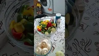 🫑🥒🌶Preparation  Vegetables  and pork  belly  for bbq   on Sunday   on Fathers Day