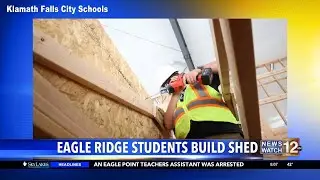 Eagle Ridge New Tech High School students build shed for Copperfield Fire survivors