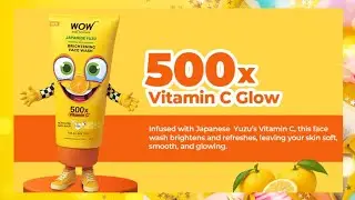 WOW Skin Science Japanese Yuzu + Vitamin C with Ceramide Brightening Face Wash&nbsp;#shorts  #shortsfeed