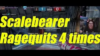 Quake Champions Gameplay - Scalebearer Rage Quits FOUR TIMES During Duels