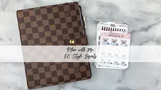 Plan with Me | Erin Condren Inspired Inserts | Organized with Olivia