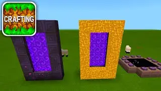 Crafting and Building - How to Make a NETHER, HEAVEN and END PORTAL