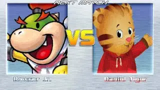 M.U.G.E.N BATTLES | Bowser Jr. vs Daniel Tiger | Super Mario Bros. vs Daniel Tiger's Neighborhood