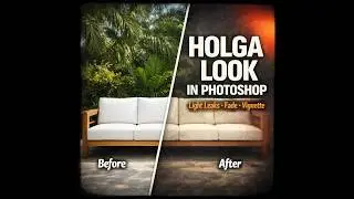 Photoshop Holga Effect Tutorial: Create Vintage Film Look with Light Leaks and Vignette