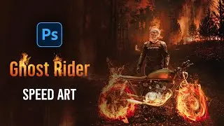 Ghost Rider in Photoshop │ Speed Art