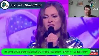 Ireland 2025 Eurovision Entry Video Reaction   EMMY Laika Party