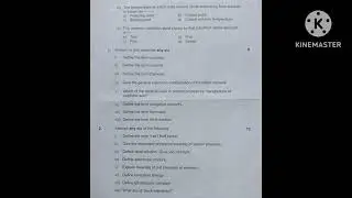 SYBSc. chemistry question paper