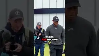 Have you noticed that in Tiger Woods' latest selfie, he even seems reluctant to