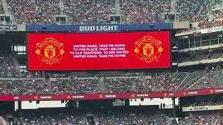 Man United anthem at Premier  League Summer series