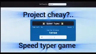 speedtyper game || html and css projects for beginners