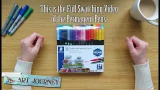 Swatching the Staedtler 3187 Permanent Pens
