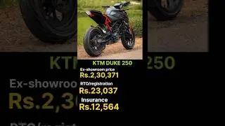 KTM Duke 250 EMI Details | Monthly Installment & Price Breakdown