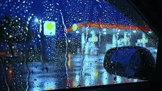 Heavy Rain in a Quiet Car for Deep Sleep, Stress Release, and Mental Calm Through the Night
