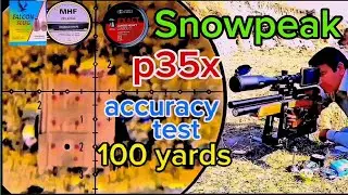 snowpeak p35x accuracy test 100 yards / p35x accuracy test 100 yd / hunters vlogs pk