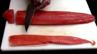 How To Properly Cut Salmon Into 4 Oz Restaurant Portion