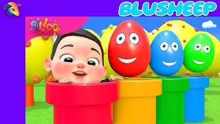 Surprise Eggs Kids Song | BluSheep Nursery Rhymes & Kids Songs