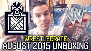 WrestleCrate Unboxing! August 2015! - WWE Collectibles, Action Figures, & more!