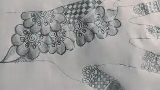 simple pencil shad mehandi design