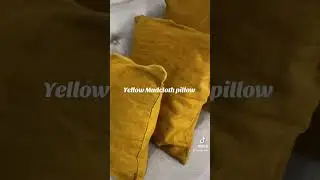 Yellow Mudcloth pillowcase for your home d&eacute;cor www.bozzena.com #bogolan #mudcloth