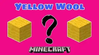 How To Get Yellow Wool In Minecraft | Minecraft Tutorial