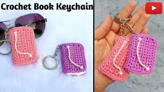 Crochet Book Keychain | Diy Keychain | Crochet Keychains | Diy Book For Book Lovers