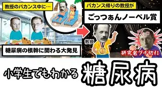 【ざっくり解説】糖尿病ってそもそも何？きな臭い歴史と今【小学生でもわかる】