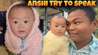 Anshi beti is trying to speak 🗣️ | 