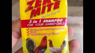 Zero mite 3in1 shampoo for your gamefowls #សាប៊ូកក់ចៃមាន់